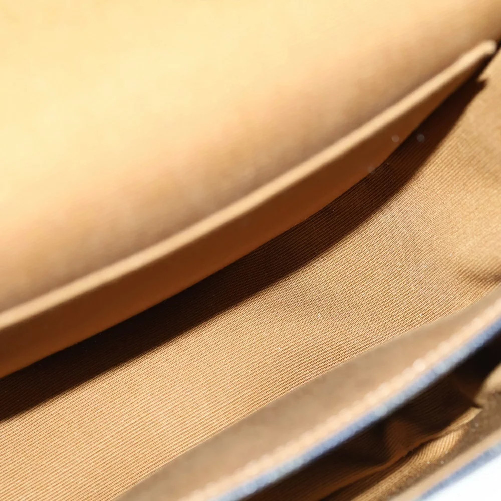 CELINE Triomphe Shoulder Bag Brown Leather - Picture 4 of 6